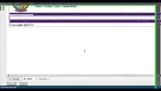 Master Page in Visual Studio 2012