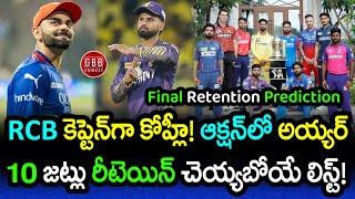 Virat Kohli Set To Become RCB Captain Again | IPL 2025 Retention Final Prediction | GBB Cricket