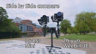 Gimbal war | Zhiyun Cinepeer Weebill 3E vs DJI RS3 Mini