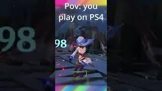 What Genshin On PS4 Is Like #shorts