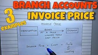 Branch Account - Invoice Price - By Saheb Academy