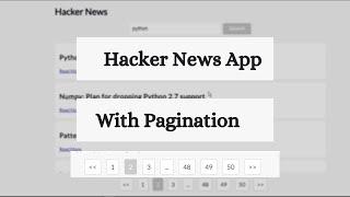 React JS Project: Build a Hacker News App with Pagination