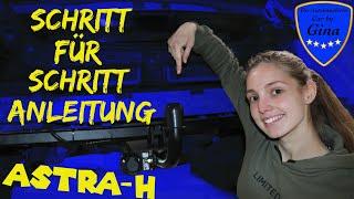 INSTALL TRAILER HITCH / RETROFIT OPEL ASTRA H  Hitch ASSEMBLY WITH E-SET  DIY TUTORIAL