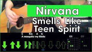 Nirvana - Smells Like Teen Spirit \ Acoustic cover \ Разбор песни на гитаре \ Аккорды и бой
