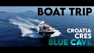 CROATIA BOAT TRIP - CRES - PLAVA GROTA (blue cave / blaue grotte) 4K