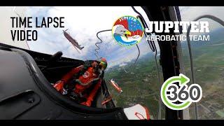 Routine training in 360 time lapse - Jupiter Aerobatic Team