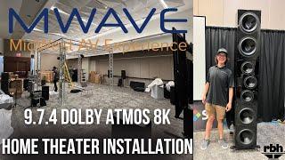 WICKED 9.7.4 Dolby Atmos 8K Home Theater BUILD - Behind the Scenes Setup Day - MWAVE 2024