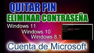 Olvidé Mi PIN y Contraseña de MI PC. CUENTA DE MICROSOFT - WINDOWS 11/10/8.1 ️Sin Programas