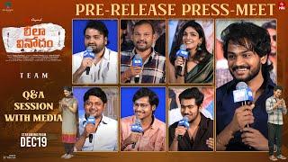 Leela Vinodham Team Q&A Session With Media At Pre-Release Press-Meet | YouWe Media