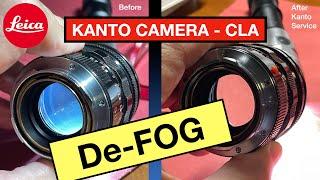 Kanto Camera Repair -  De-fog Leica Summilux 50mm Lens - CLA - Clean, Lubricant & Adjust. DO IT?