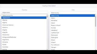 Dynamic Country and City Dropdown with React and Laravel API Integration