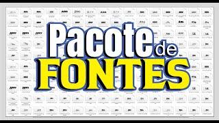 #CORELDRAW PACOTE  DE FONTES QUE TODO DESIGNER DEVE TER