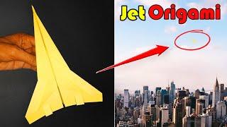 How to Make a Paper Airplane Jet That Flies Far Easy - Stealth Fighter Jet Paper Plane