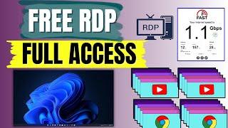 How To Create Instant Fsat ( RDP/VPS ) Windows RDP Full Access ! No Credit Card Required |