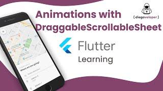 Flutter tutorial de DraggableScrollableSheet con animaciones