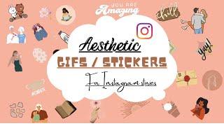 Instagram Story GIFS stickers ideas || Aesthetic Instagram stickers 2021