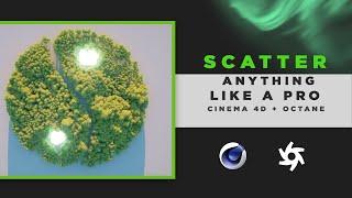 Advance scattering using octane scatter | Cinema 4d Tutorial