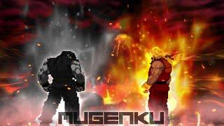 Dark God Ryu vs Reu Evil Ken. Street Fighter MUGEN Multiverse