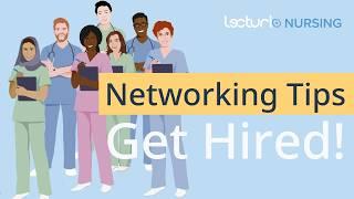  Networking Tips for Nursing Jobs! #NursingCareer #HealthcareJobs