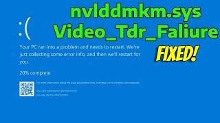 How To Fix Video TDR Faliure nvlddmkm.sys in Windows 11