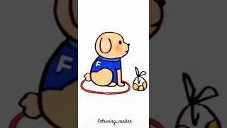 Easy Drawing   Cute Drawing  Dog drawing  #drawingmaker #drawing #viral