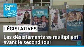 Législatives : les désistements se multiplient avant le second tour • FRANCE 24