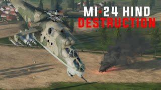 MI-24 Hinds Destroy Tank Platoon. || GHPC