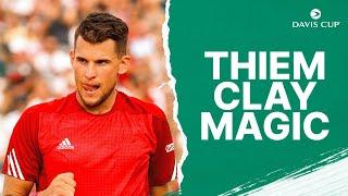 Dominic Thiem Best Shots on Clay  | Davis Cup