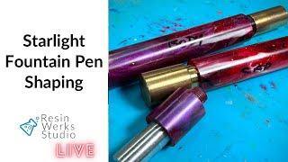 Replay: Starlight Bespoke/Kitless Fountain Pen Shaping | Episode 315