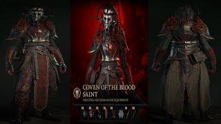 Coven of The Blood Saint Necromancer Set! | Diablo 4 Cosmetic Showcase!
