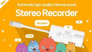 Stereo Recorder #4. High quality internal sound