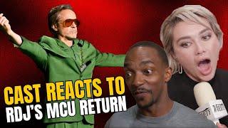 Anthony Mackie & Florence Pugh React to Robert Downey Jr's return as Doctor Doom in MCU