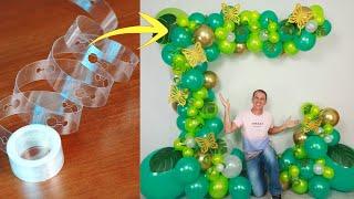 BALLOON GARLAND TUTORIAL ( balloon decoration ideas ) birthday decoration ideas at home