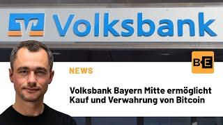 Volksbank Bayern Mitte ermöglicht Kauf und Verwahrung von Bitcoin