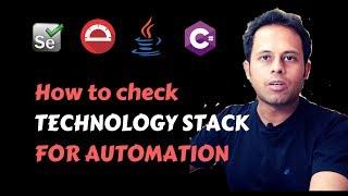 QnA Friday 34 - How to check TECHNOLOGY STACK for Automation