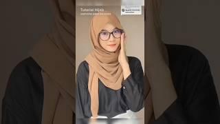 3 hijab style with glasses  #hijab #hijabstyle #hijabtutorial #hijabers #shorts #shawl