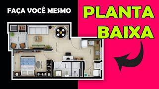 COMO FAZER uma PLANTA BAIXA online [ RÁPIDO e FÁCIL ] 2D/3D