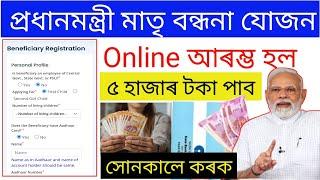 PM Matri Vandhana Yojana Online Apply Assam _ How To online apply pmmvy