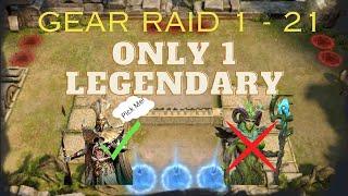 Watcher of Realms Gear Raid 1 - 21 Only One Legendary