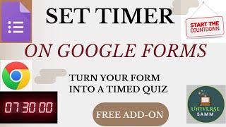 Google Forms Timer - Quilgo - Set Timer on your Quizzes and Assignments