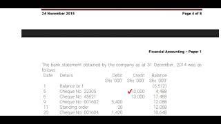 BANK RECONCILIATION @seniorhannington