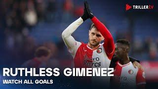 ALL GOALS of Santiago Giménez | Eredivisie 23/24