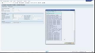SAP LT01 Create Transfer Order