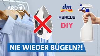 Kleidung faltenfrei sprühen: Was taugen Bügel-Sprays? | Servicezeit WDR