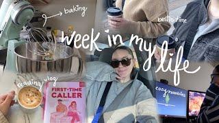 cozy week in my life ️ reading vlog, cozy hobbies, + clothing haul