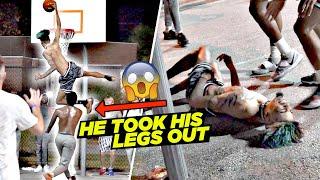 DIRTIEST FOUL IN STREETBALL | East Coast Squad Park Takeover Got OUT OF HAND 