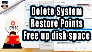 How to Free Up disk space by deleting  old System Restore Points in windows \ Free Up C drive Space