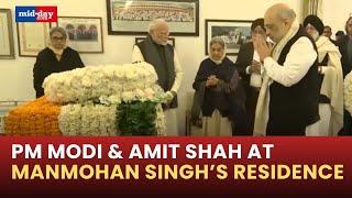 Manmohan Singh Demise: PM Modi and Amit Shah reach Singh’s home to pay tribute