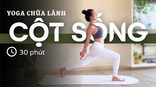 Yoga CHỮA LÀNH CỘT SỐNG- Giảm đau mỏi CỔ VAI GÁY, mát xa toàn thân  (30ph) - Yoga by Sophie