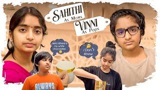 Sahithi as "Moms" Vinni as "Pops" || Sahithi || Vinni || Sekhar Studio